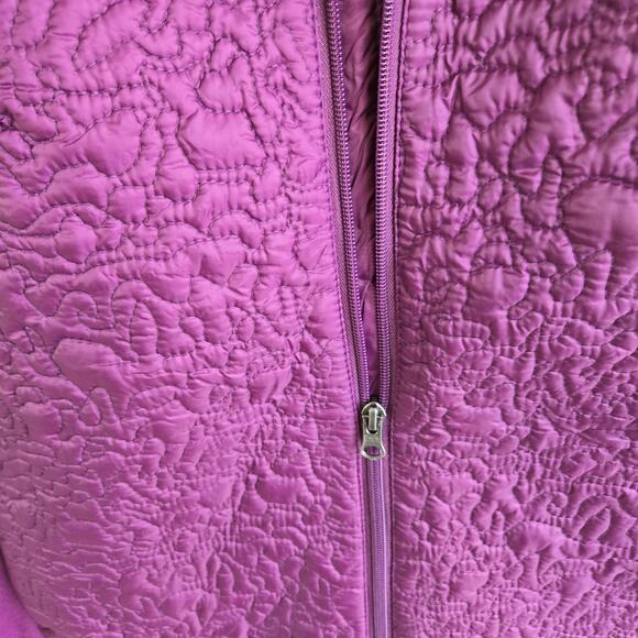 New Zelos Puffer Vest Women's 1X Zip Up Lightweight Pockets Violet Plum - Picture 10 of 14